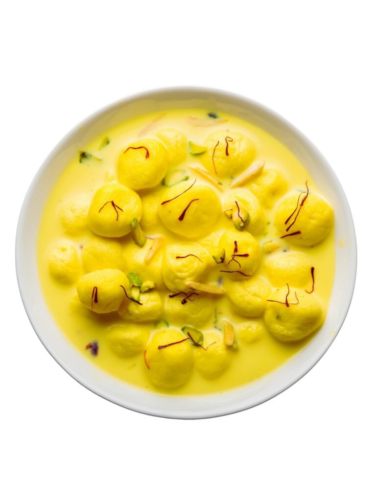 Rasmalai: Soft Cheese Dumplings in Creamy Cardamom Milk Sauce